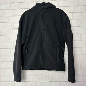 Aritzia Tna Fleece Zip Hoodie Jacket Black Size 1